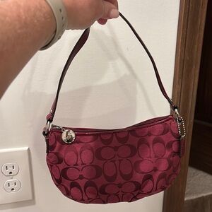 Coach Burgundy Shoulder Bag